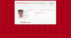 Desktop Screenshot of hunsteinartists.com