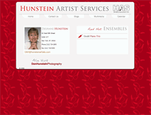Tablet Screenshot of hunsteinartists.com